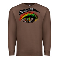 Chestnut juneteenth eyelash cowgirl Premium Sweatshirt - CowGirlArtShop
