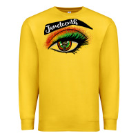Lemon juneteenth eyelash cowgirl Premium Sweatshirt - CowGirlArtShop