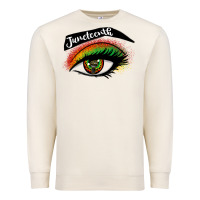 Juneteenth Eyelash Cowgirl Premium Sweatshirt | Teevron