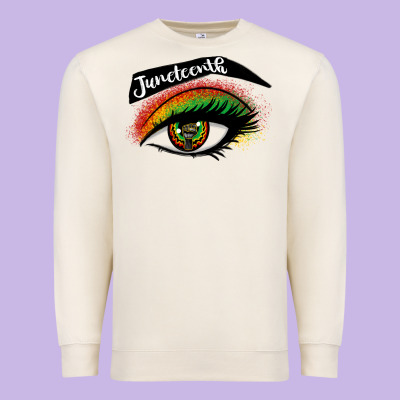 Juneteenth Eyelash Cowgirl Premium Sweatshirt Designed By Cowgirlartshop
