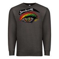 Smoke juneteenth eyelash cowgirl Premium Sweatshirt - CowGirlArtShop