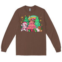 Chestnut Unicorn Christmas trees Long Sleeve Tee - NancyCooperArtShop