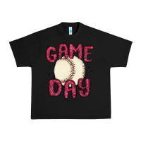 Black game day baseball Urban Heavy Tee - MaliasSmallBusiness
