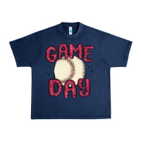 Navy game day baseball Urban Heavy Tee - MaliasSmallBusiness
