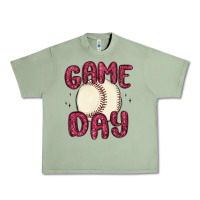 Oil Green game day baseball Urban Heavy Tee - MaliasSmallBusiness
