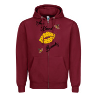 Burgundy Sun Kissed Beauty Zipper Hoodie - Bettercallsaul