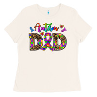 Bone rainbow colors autism dad Ladies Tee - AdoDesignShop