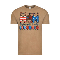 Vintage Coffee just a normal mom trying not to raise liberals Vintage Tee - MaliasSmallBusiness