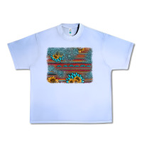 Grape Ice sunflower gemstone serape background Urban Heavy Tee - AdoDesignShop