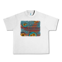 Lunar Rock sunflower gemstone serape background Urban Heavy Tee - AdoDesignShop