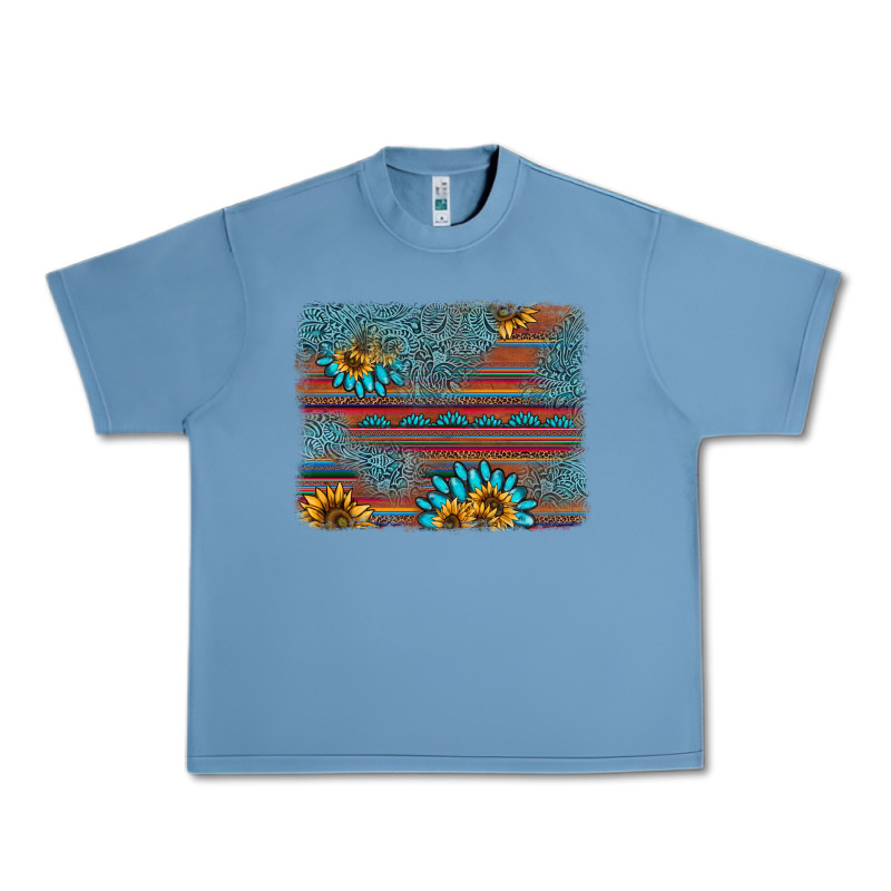 Sunflower Gemstone Serape Background Urban Heavy Tee by AdoDesignShop | Teevron