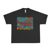 Pigment Black sunflower gemstone serape background Urban Heavy Tee - AdoDesignShop