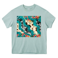 Arona turquoise glitter cowhide Heavy Core Tee - JahusDesignShop