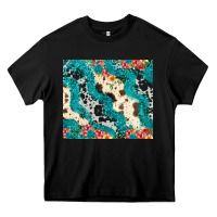 Black turquoise glitter cowhide Heavy Core Tee - JahusDesignShop