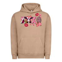 Pigment Burro Xoxo Baby Cow Valentine's Day Urban Hoodie - FaDigitalArtStudio