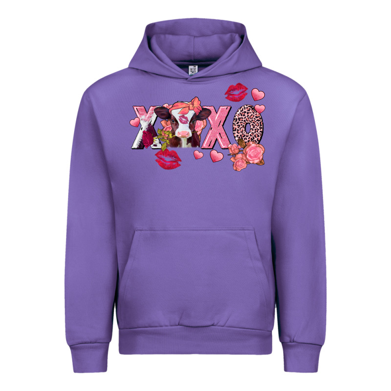 Xoxo Baby Cow Valentine's Day Urban Hoodie by FaDigitalArtStudio | Teevron