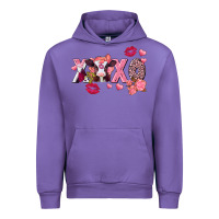 Tulip Xoxo Baby Cow Valentine's Day Urban Hoodie - FaDigitalArtStudio