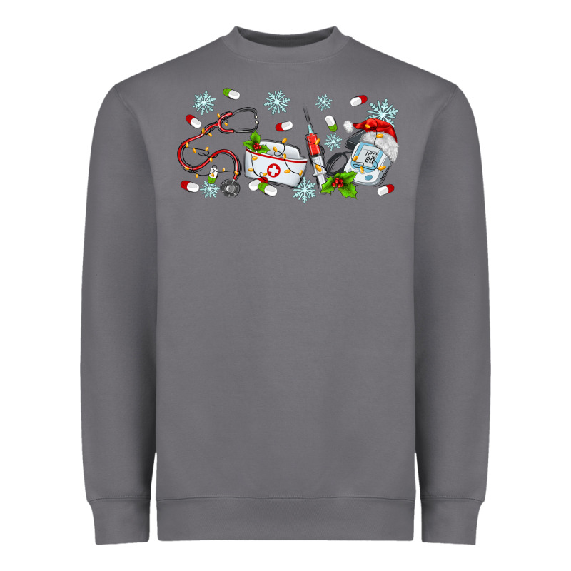 Christmas Nurse Heavyweight Sweatshirt by MaliasSmallBusiness | Teevron