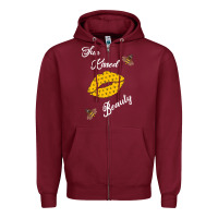 Burgundy Sun Kissed Beauty Zipper Hoodie - Bettercallsaul