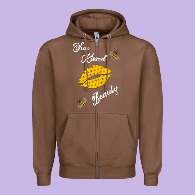 Sun Kissed Beauty Zipper Hoodie Designed By Bettercallsaul