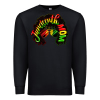 Black juneteenth mom Premium Sweatshirt - CowGirlArtShop