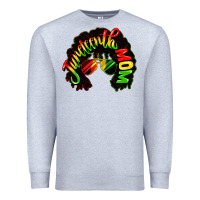 Heather Grey juneteenth mom Premium Sweatshirt - CowGirlArtShop