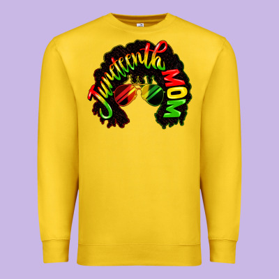 Juneteenth Mom Premium Sweatshirt Designed By Cowgirlartshop