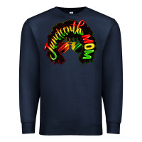Navy juneteenth mom Premium Sweatshirt - CowGirlArtShop