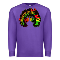 Purple juneteenth mom Premium Sweatshirt - CowGirlArtShop