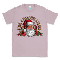 Lilac i love a man with beard Classic Tee - CowhideDigitalArt