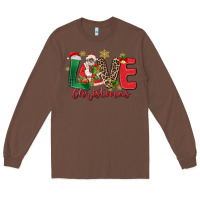 Chestnut love christmas black santa Long Sleeve Tee - MaliasSmallBusiness