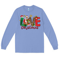 Colony Blue love christmas black santa Long Sleeve Tee - MaliasSmallBusiness