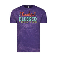 Cloud Purple thankful blessed and kind of a mess Vintage Tee - MaliasSmallBusiness