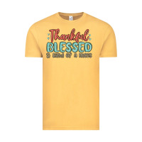 Vintage Mustard thankful blessed and kind of a mess Vintage Tee - MaliasSmallBusiness