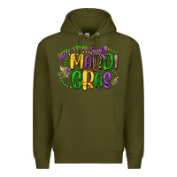 Army Green little miss mardi gras Premium Hoodie - CowGirlArtShop