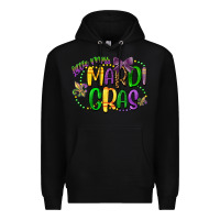 Black little miss mardi gras Premium Hoodie - CowGirlArtShop