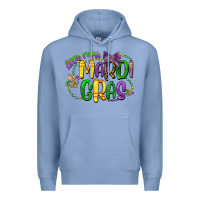 Colony Blue little miss mardi gras Premium Hoodie - CowGirlArtShop