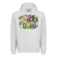 Dove Grey little miss mardi gras Premium Hoodie - CowGirlArtShop