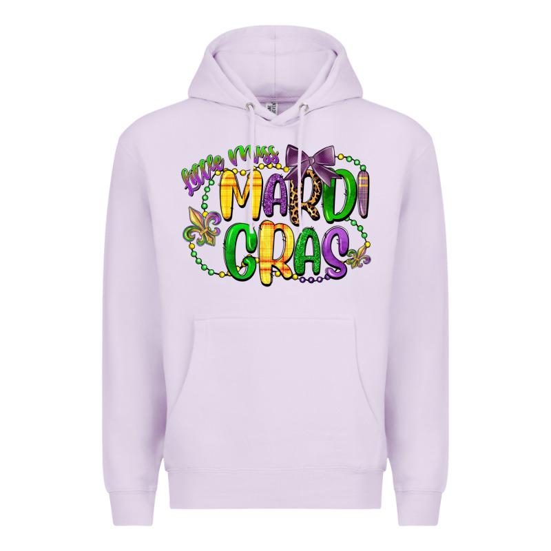 Little Miss Mardi Gras Premium Hoodie by CowGirlArtShop | Teevron