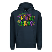 Navy little miss mardi gras Premium Hoodie - CowGirlArtShop