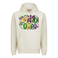 Oatmeal Heather little miss mardi gras Premium Hoodie - CowGirlArtShop
