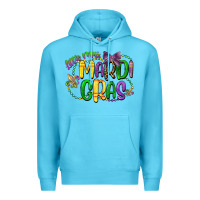 Ocean Blue little miss mardi gras Premium Hoodie - CowGirlArtShop