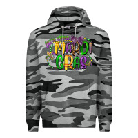 Slate Camo little miss mardi gras Premium Hoodie - CowGirlArtShop