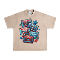 French Oak usa america cassette tapes Urban Heavy Tee - MaliasSmallBusiness