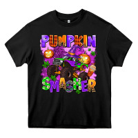 Black pumpkin smasher Heavy Core Tee - AdoDesignShop