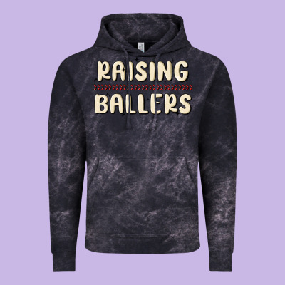 Raising Ballers Vintage Hoodie Designed By Maliassmallbusiness