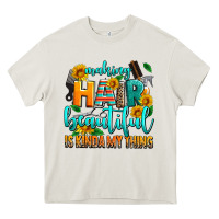 Cream making hair beautiful is kinda my thing Heavy Core Tee - AdoDesignShop