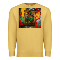 Antique Gold juneteenth black woman fashion girl Premium Sweatshirt - CowGirlArtShop