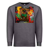 Charcoal Heather juneteenth black woman fashion girl Premium Sweatshirt - CowGirlArtShop