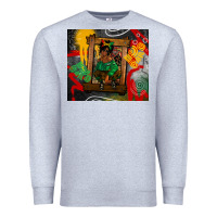 Heather Grey juneteenth black woman fashion girl Premium Sweatshirt - CowGirlArtShop